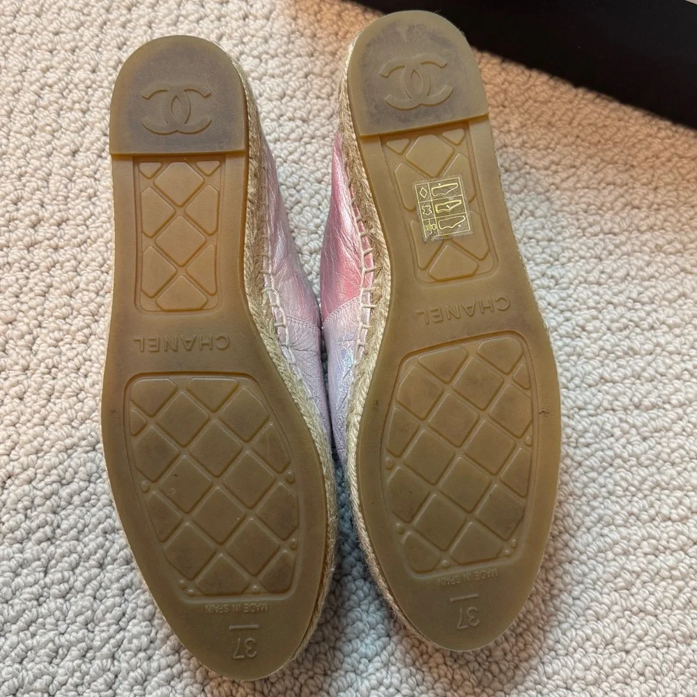 AUTHENTIC CHANEL Espadrilles size 37 - Picture 7 of 10